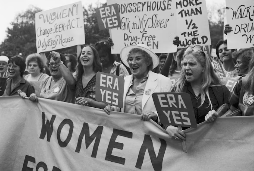 Bella Abzug and others March for the ERA