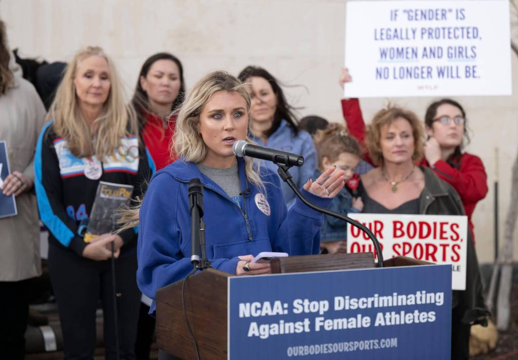 Former University of Kentucky swimmer Riley Gaines (photo: Alamy)