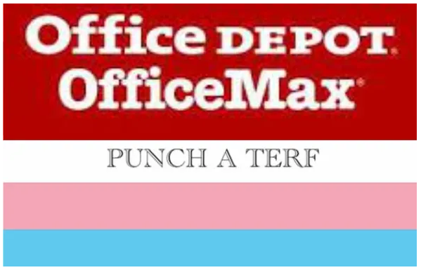 Office Depot / Office Max prints Punch-a-TERF cards